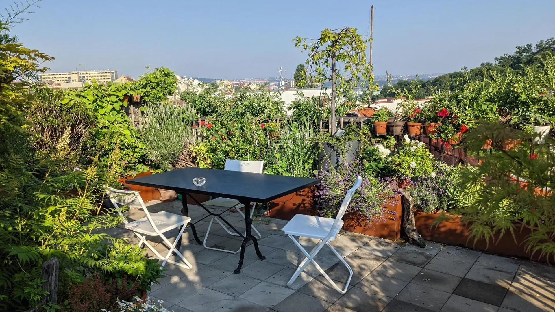 Guestrooms, Rooftop With Garden, Spacious Living Room, Character And Fireplace Prag